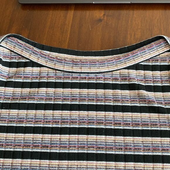 Rafaella 3/4 Sleeves Striped Top - Picture 2 of 6